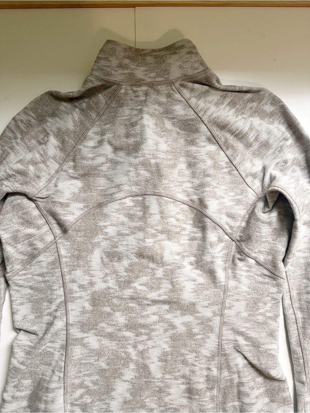 Lululemon Its Rulu Run Half-Zip Data Rush Mini Jacquard White Opal Rover 8 - Picture 11 of 12